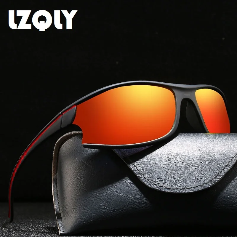 

Men And Women Classic Half Frame Sport Polarized Sunglasses Hiking Fishing Semi-Rimless Black Vintage Sun Glasses Shades UV400