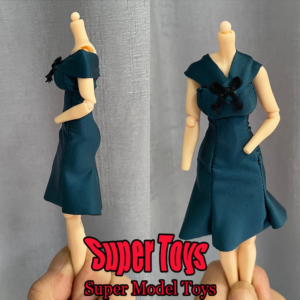 

В наличии 1/12 весы, женская одежда солдата, тонкая эластичность, однотонное модное длинное платье, подходит для 6-дюймовой экшн-фигурки, модель куклы