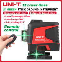 UNI-T LM575LD-e Laser Level Green 3D 12-Line Marker Auto Self-Leveling Remote Control Construction Tools