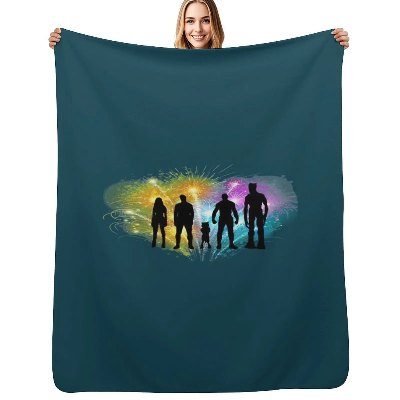 Guardians Throw Blanket Plaid Luxury Thicken Sleeping Bag Flannels Giant Sofa Soft Blankets