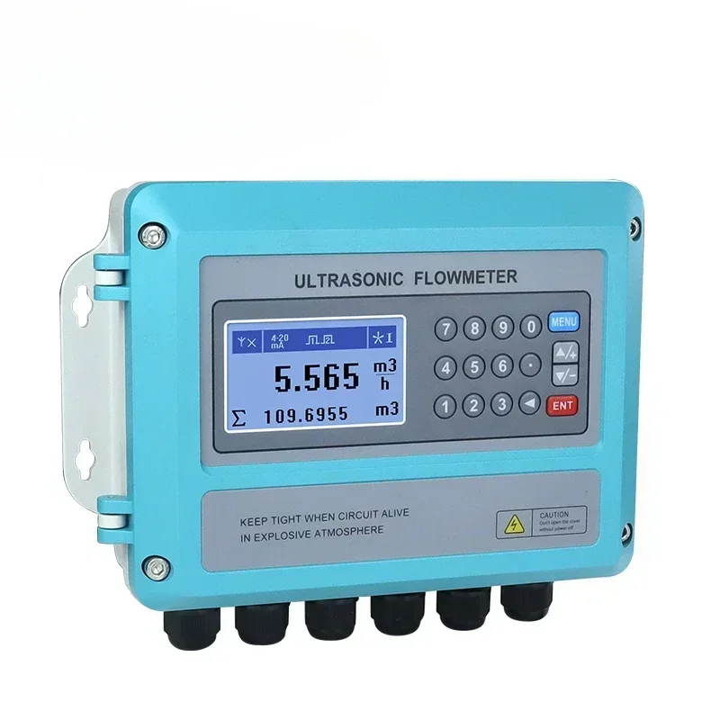 Hot SalesDigital Ultrasonic Liquid Flow Meter Wall Mounted External Ultrasonic Water