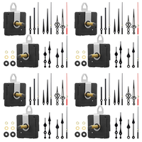 M11K-4 Set 32Mm Long Shaft DIY Quartz Clock Movement Mechanism With 5 Different Pairs Hands Wall Clock Repair Parts