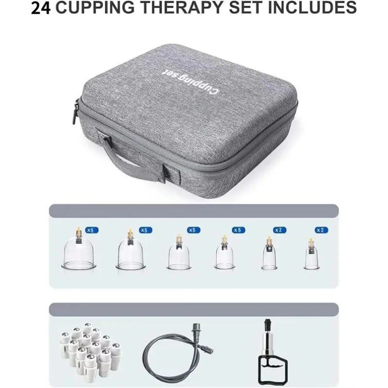 Hot Selling Smart Electric Cupping Therapy Massager Machine 20PCS Suction Cups Drop Shipping for Body