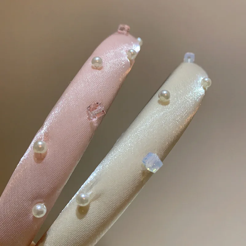 أربطة شعر للفتيات لؤلؤية غير قابلة للانزلاق، أربطة شعر على شكل جمجمة عالية، أربطة شعر للمكياج، إكسسوارات شعر للفتيات للتسوق