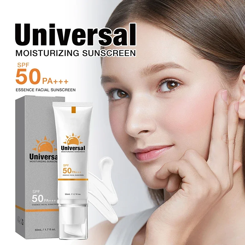 

Facial Body Sunscreen Hydrating Protective Cream 50ml Outdoor UV Protection Brightening Skin Tone Moisturizing Sunscreen SPF50