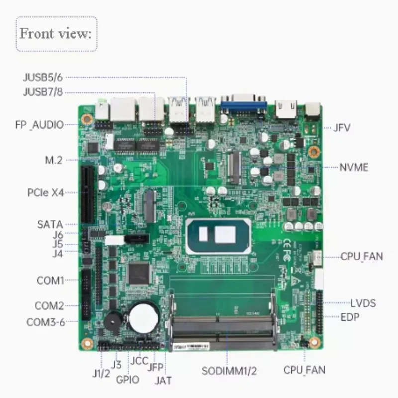 

EITX-7310 Core 11 generation processor Embedded ITX motherboard