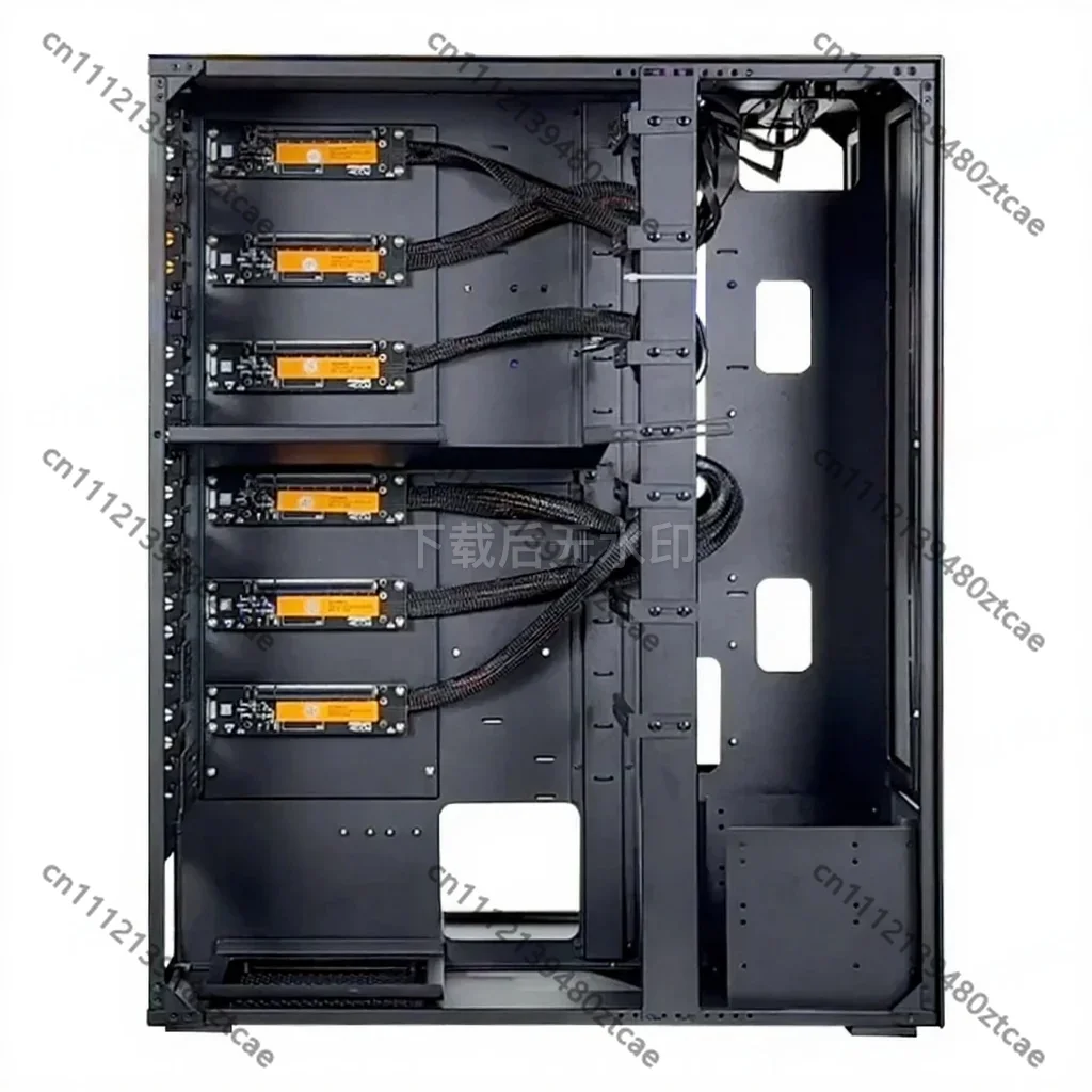 WS06A GPU Server Chassis Supports 6 RTX 4090 Gaming Cards Full Speed Tower Workstation for Deep Learning
