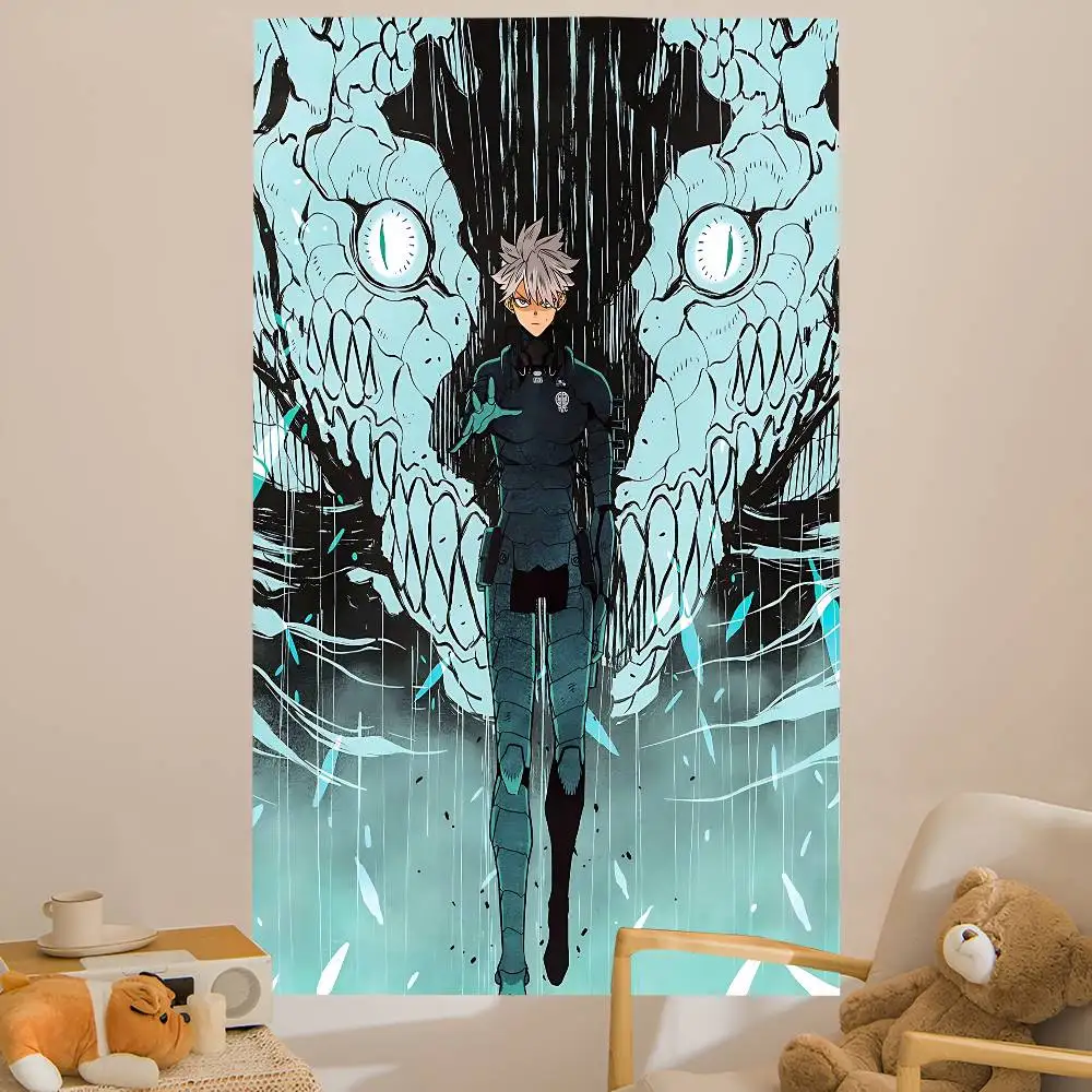 Animation K-Kaiju No8 Tapestry Art Printing Japanese Wall Tapestry Anime Wall Hanging Home Decor