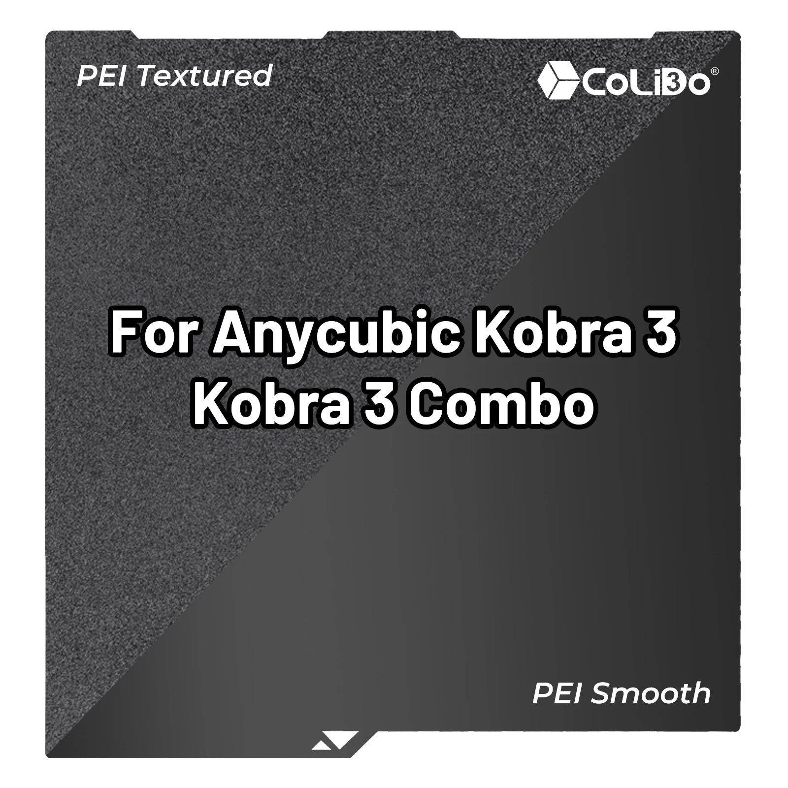 

Для Anycubic kobra 3 Combo 256x268 мм, объединительная пластина, черная текстурированная пружинная стальная пластина Pei/Smooth Pei для Anycubic Kobra 3/3 Combo