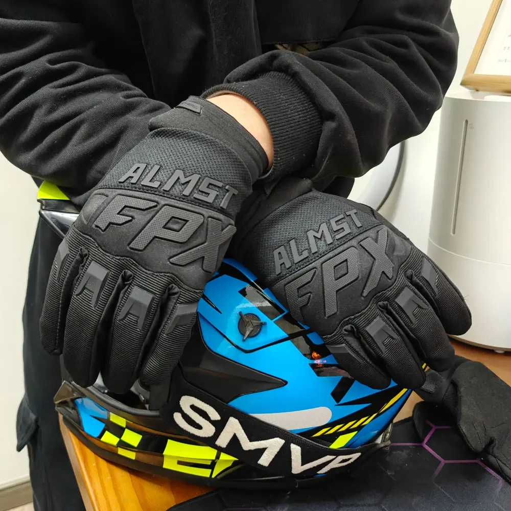 ALMST FPX Guantes de motocicleta de carrera para adultos Guantes transpirables de dedo completo para Motocross ATV MX UTV BMX Guantes para bicicleta