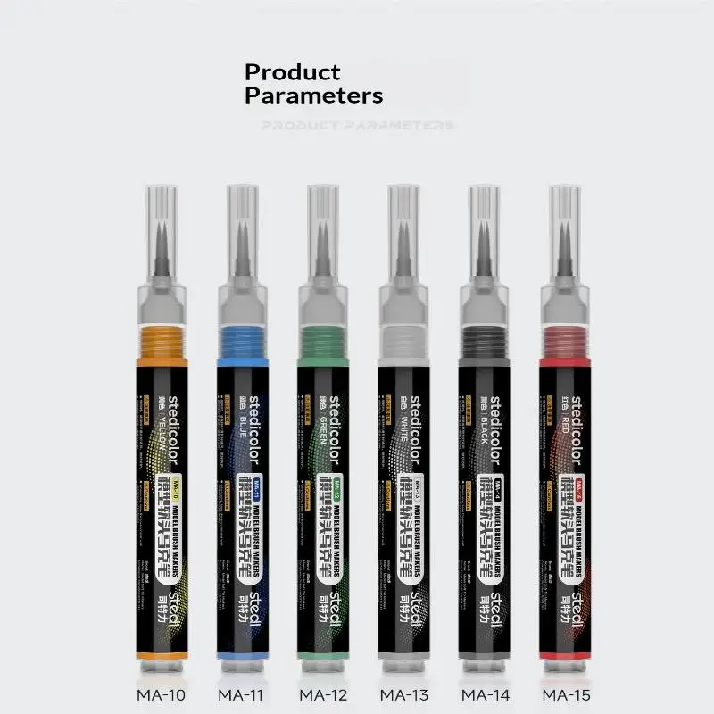 New New 1PC Stedi Front Valve Type Soft Tip Acrylic Paint Marker Water Based For Mecha Figure DIY Hobby Painting Coloring