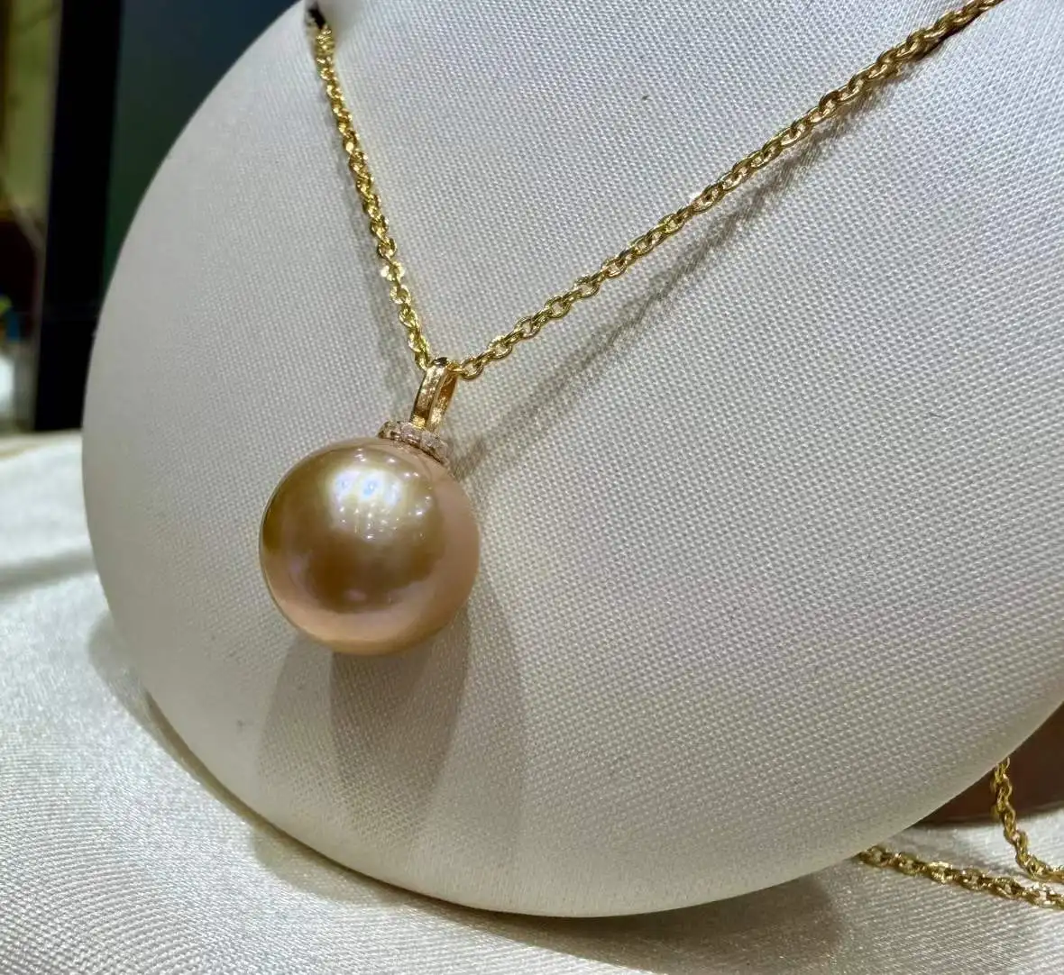 

hr Pearl Pendant Fine Jewellery Round 10-11mm Freshwater Pearl Pendant Necklace Ladies' Gift