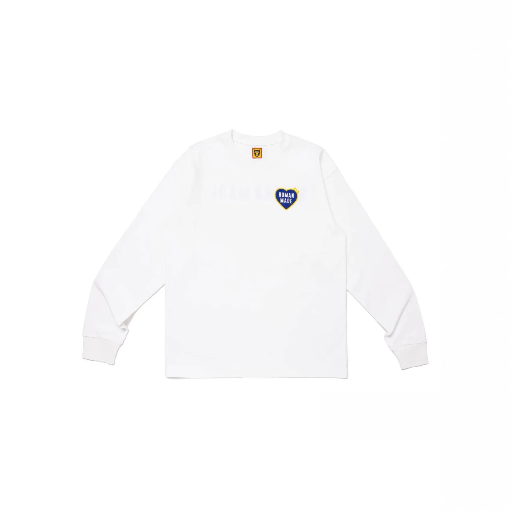Human Made Small Heart Print Long Sleeve T Shirt Loose Fit Casual Unisex Couple Style