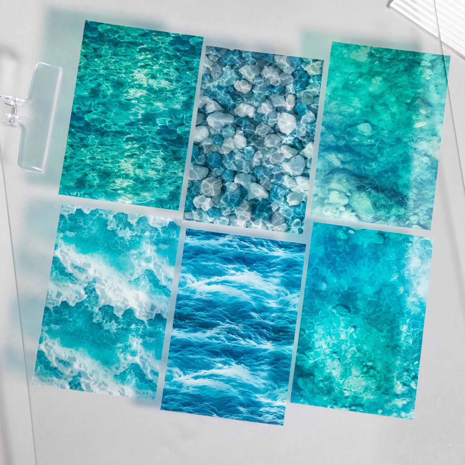 Journal GO 10pcs Summer Vibe Stickers for Photo Frame Scrapbook Decoration Summer Water Collage Junk Journal Card Craft Material