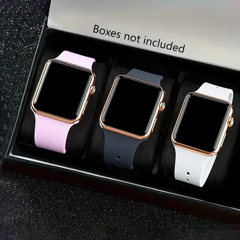 Simple Joker square LED screen ladies digital watch, suitable for daily wear, Thanksgiving, Christmas gifts