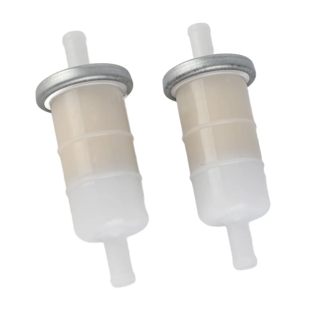 2PCS Durable Universal Fuel Line Filter Beige Compact Fuel Filter Part Plastic Universal Fuel Filter for 16900 MG8 003