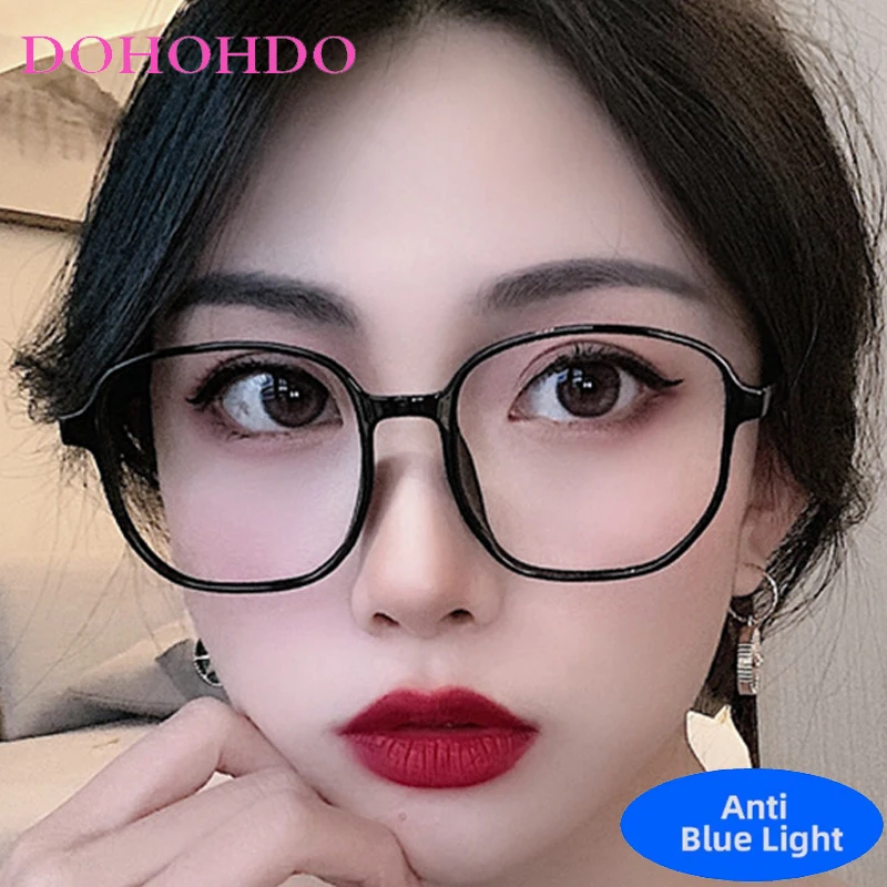 

Retro Classic Brand Designer Oversized Square Blue Light Blocking Glasses Women Men Optical Eyeglasses For Reading Lentes Очки