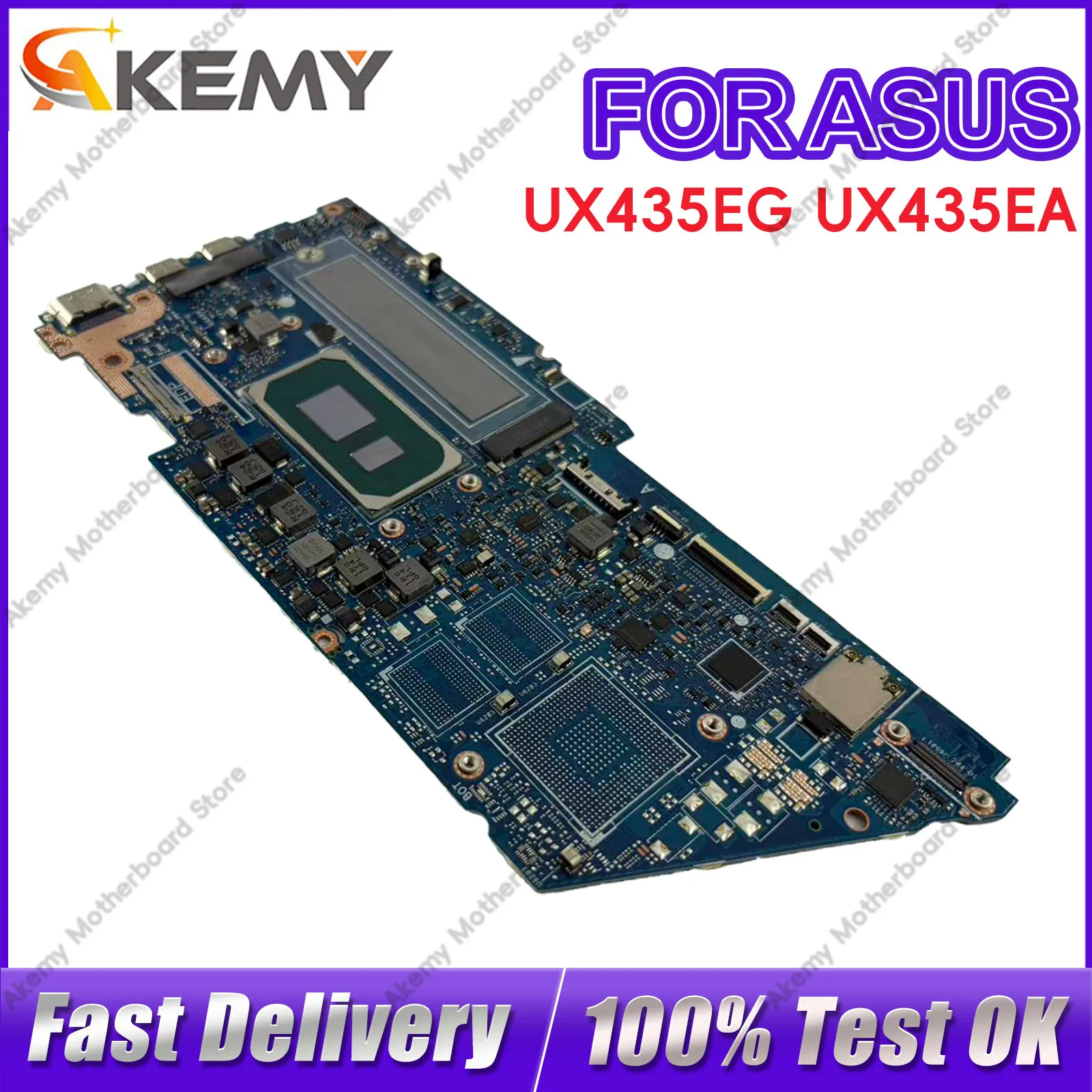

UX435EA Laptop Motherboard For ASUS ZenBook UX435EG RX435E U4800EGL UX435EA UX435E BX435E Mainboard With 11th Gen I3 i5 i7 stk