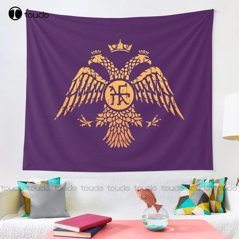 Byzantine Eagle Symbol Flag Tapestry Beautiful Wall Tapestry Tapestry Wall Hanging For Living Room Bedroom Dorm Room Home Decor