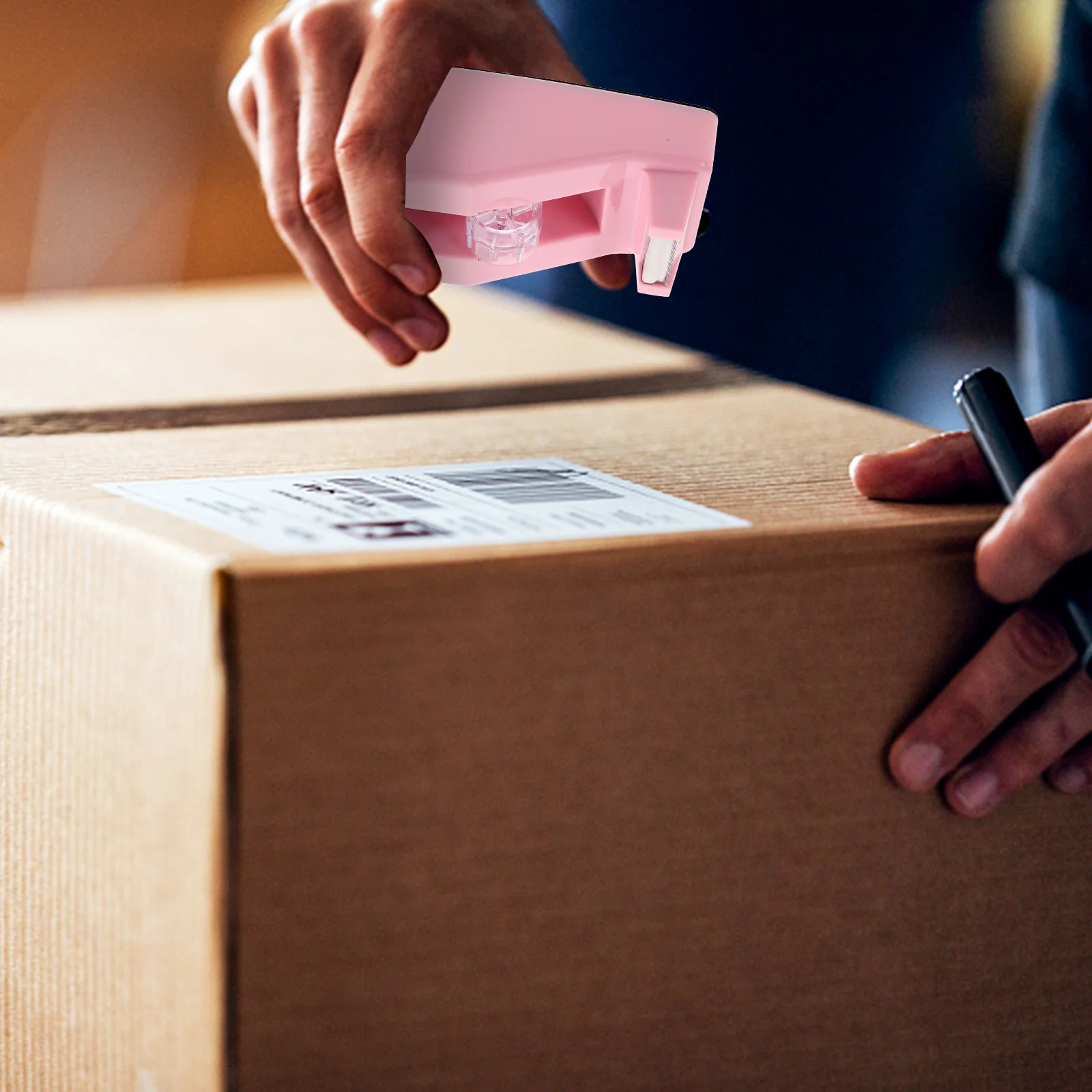 Tape Dispenser for Office Home Portable Tape Holder Cute Design Sturdy Material Quick Clean Cuts Time Saving Convenient