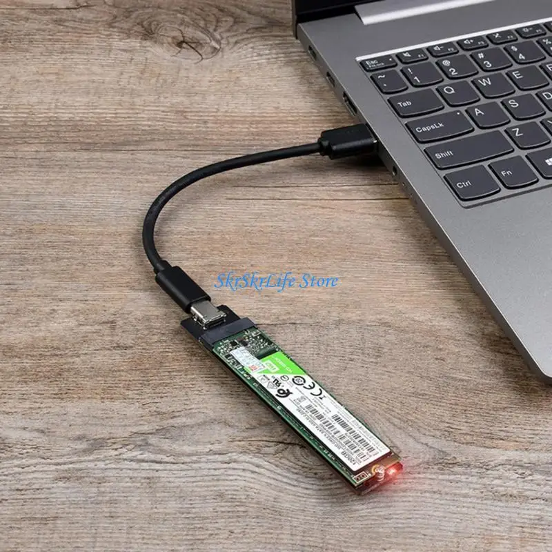 

E65E M2-NGFF SSD to USB 3.2 TypeC Adapter M.2 SSD Enclosure Converter for M.2 M-Key