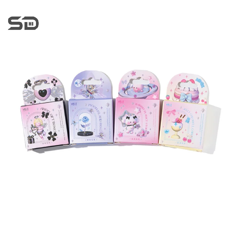 46Pcs Sweetheart Series Boxed Stickers Cute Cartoon Elf Label Diary Album Phone Refrigerator Planner Scrapbooking Stickers