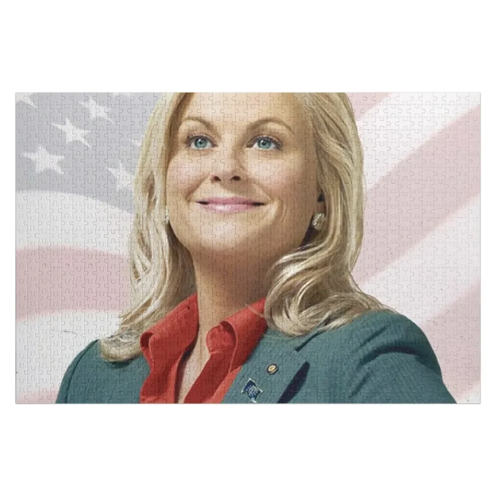 

Leslie Knope For Pawnee City Council Jigsaw Puzzle Wooden Decor Paintings Wooden Boxes Puzzle