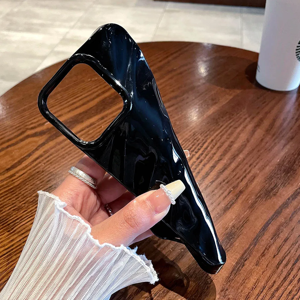 حافظة لهاتف آيفون 17 Air 16 15 14 13 12 Pro Max 11 XS XR X 6 7 8 Plus غطاء مقاوم للصدمات بلون سادة