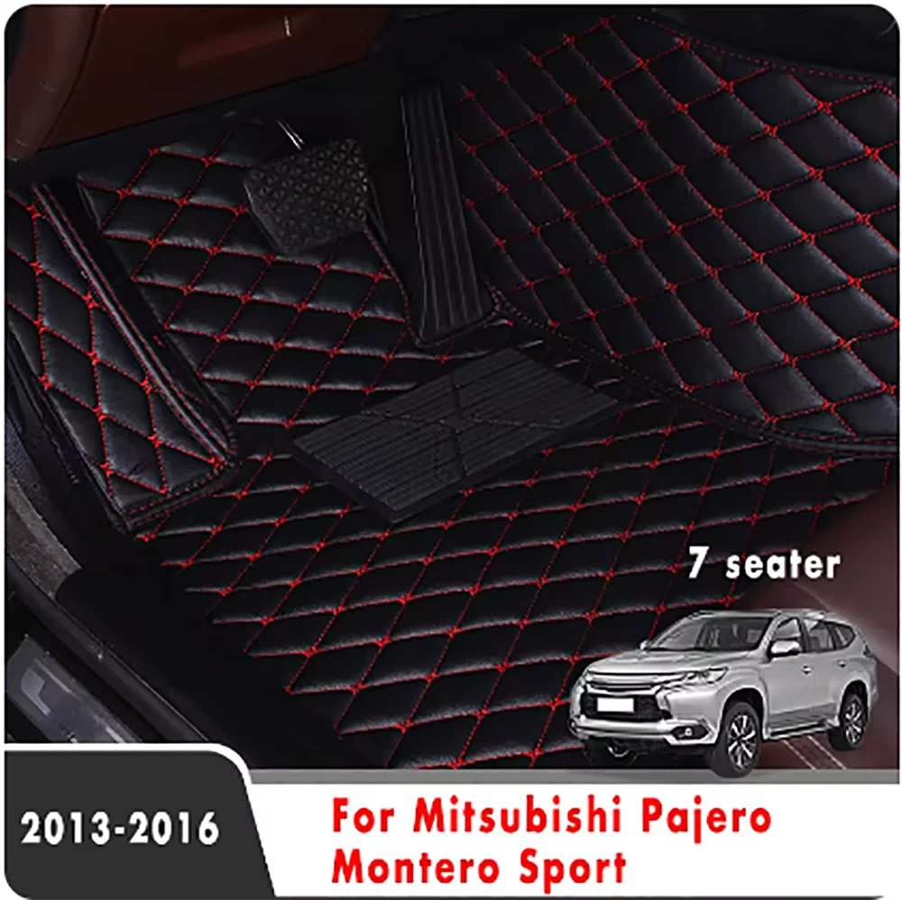 

Аксессуары интерьерные коврики автомобильные коврики для Mitsubishi Pajero Montero Sport 2016 2015 2014 2013 7-местные кожаные автомобильные коврики