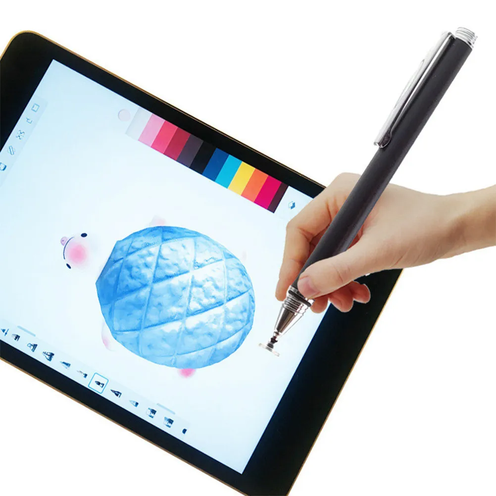 Capacitive Disc Tip Stylus Pen Replaceable Transparent Nib Slim Design Real Calligraphy Writing Experience High Density Touch
