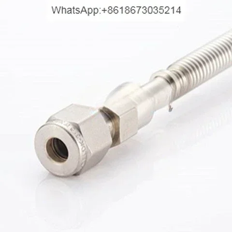 Vakum 6Mm Tipe Ferrule Bellow Selang VCR 1/4 3/8 Pipa Sambungan Gas 8 10 12Mm-3-5M