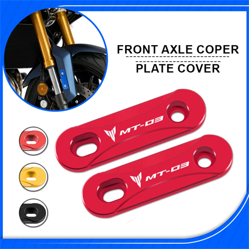

MT03 R3 2024 Motorcycle Accessories For MT-03 YZF-R3 R3 14-24 CNC Aluminum Front Axle Fender Trim Decorative Guard Cap mt03 r3