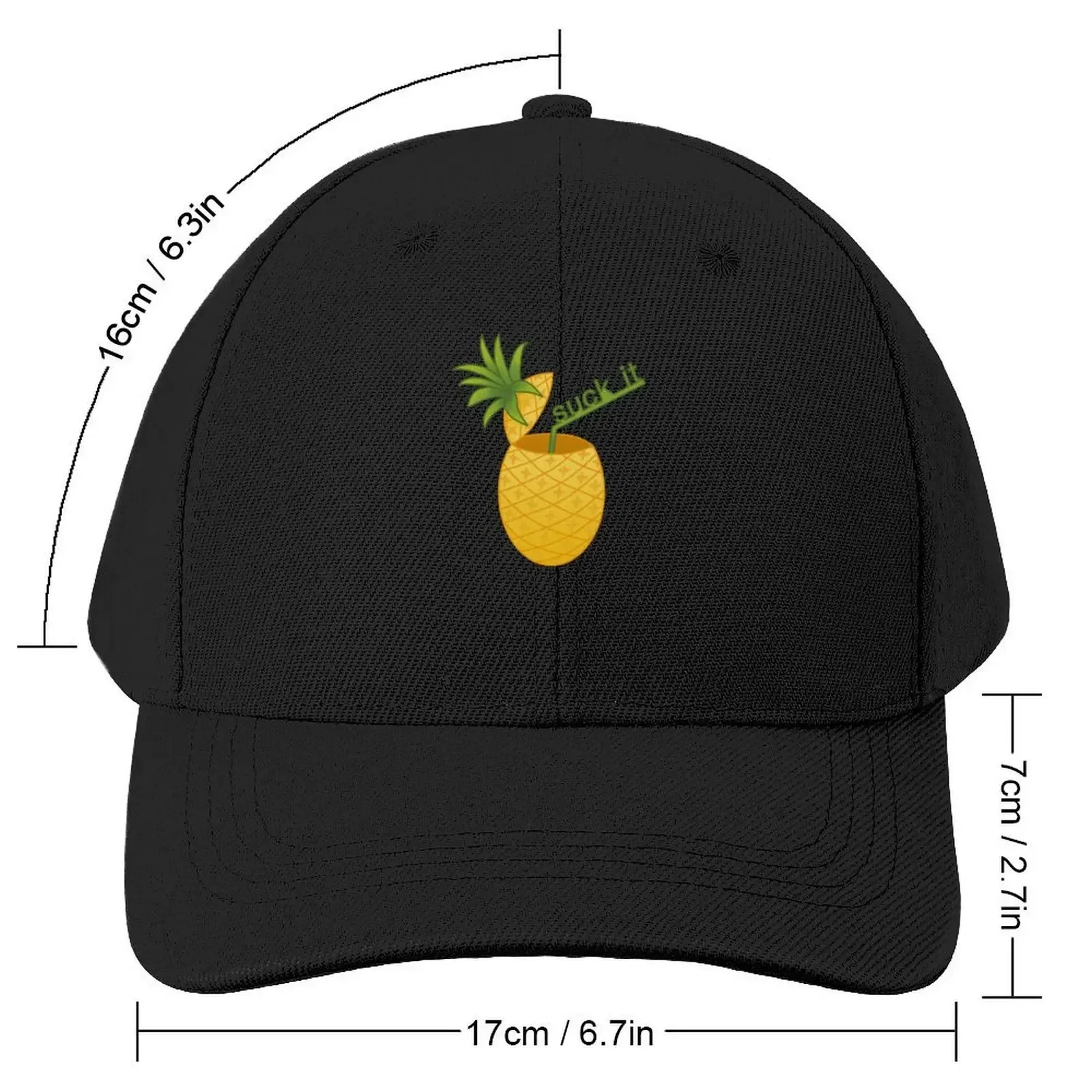 Psych - Suck It Pineapple Sticker Baseball Cap Anime Snapback Cap Caps Male Women's