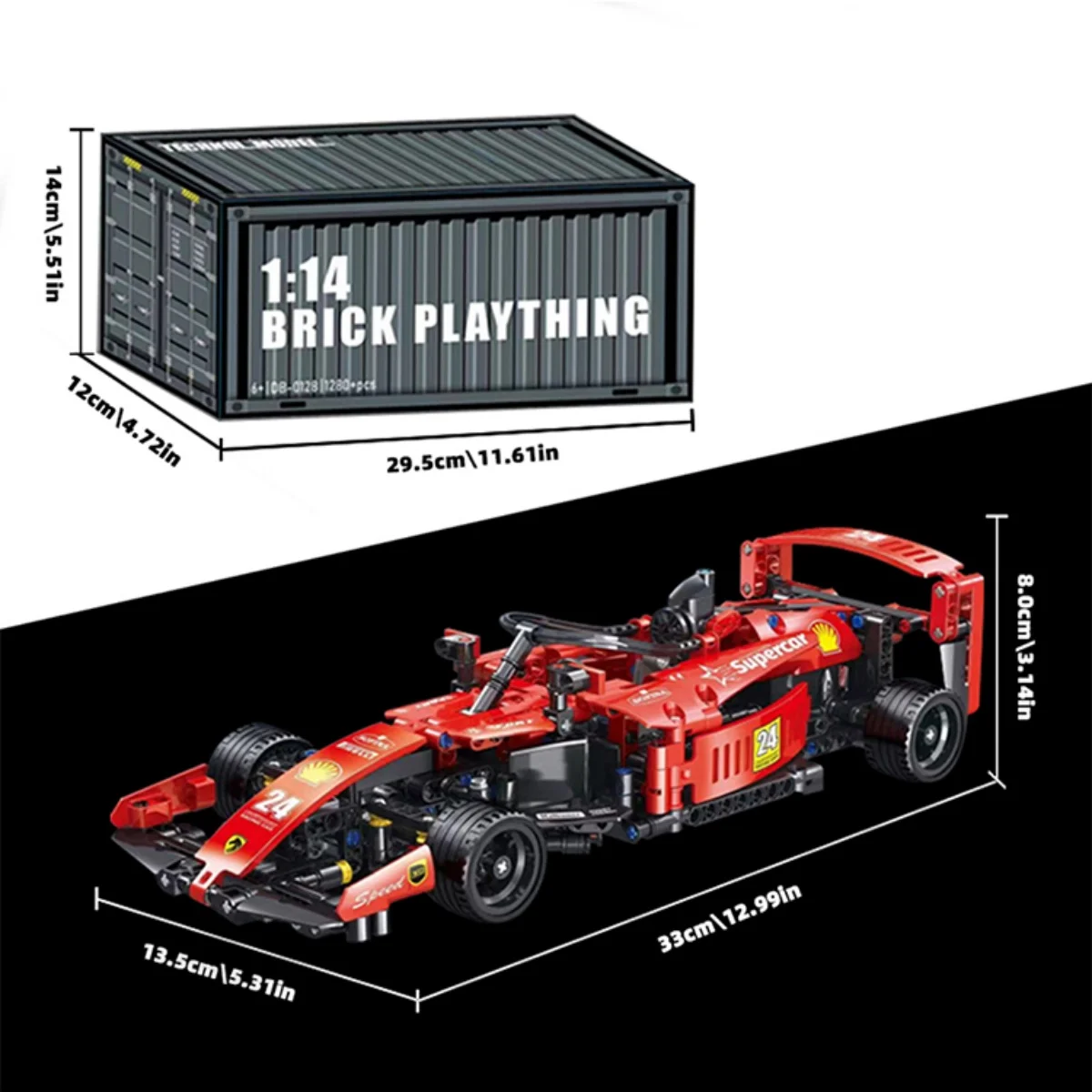 Juego de construcción de automóviles de carreras de velocidad Fórmula 1, kit de construcción de modelos de coches deportivos a escala 1:14, bloques de construcción de carreras para adolescentes y adultos