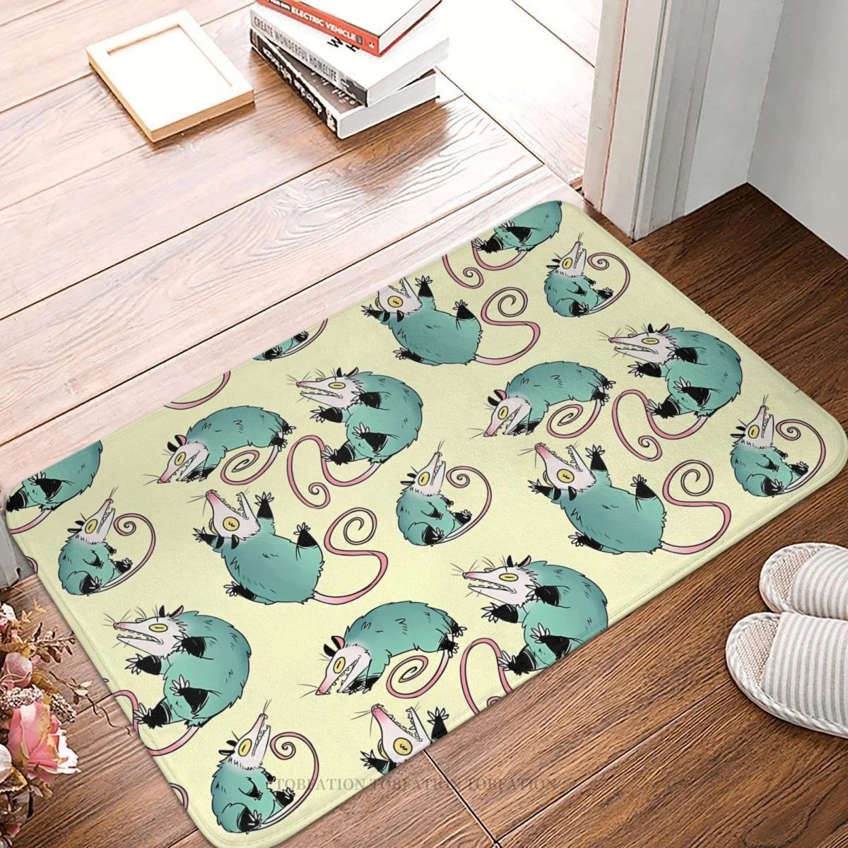 Opossum Bathroom Mat Trash Cats Doormat Kitchen Carpet Balcony Rug Home Decor