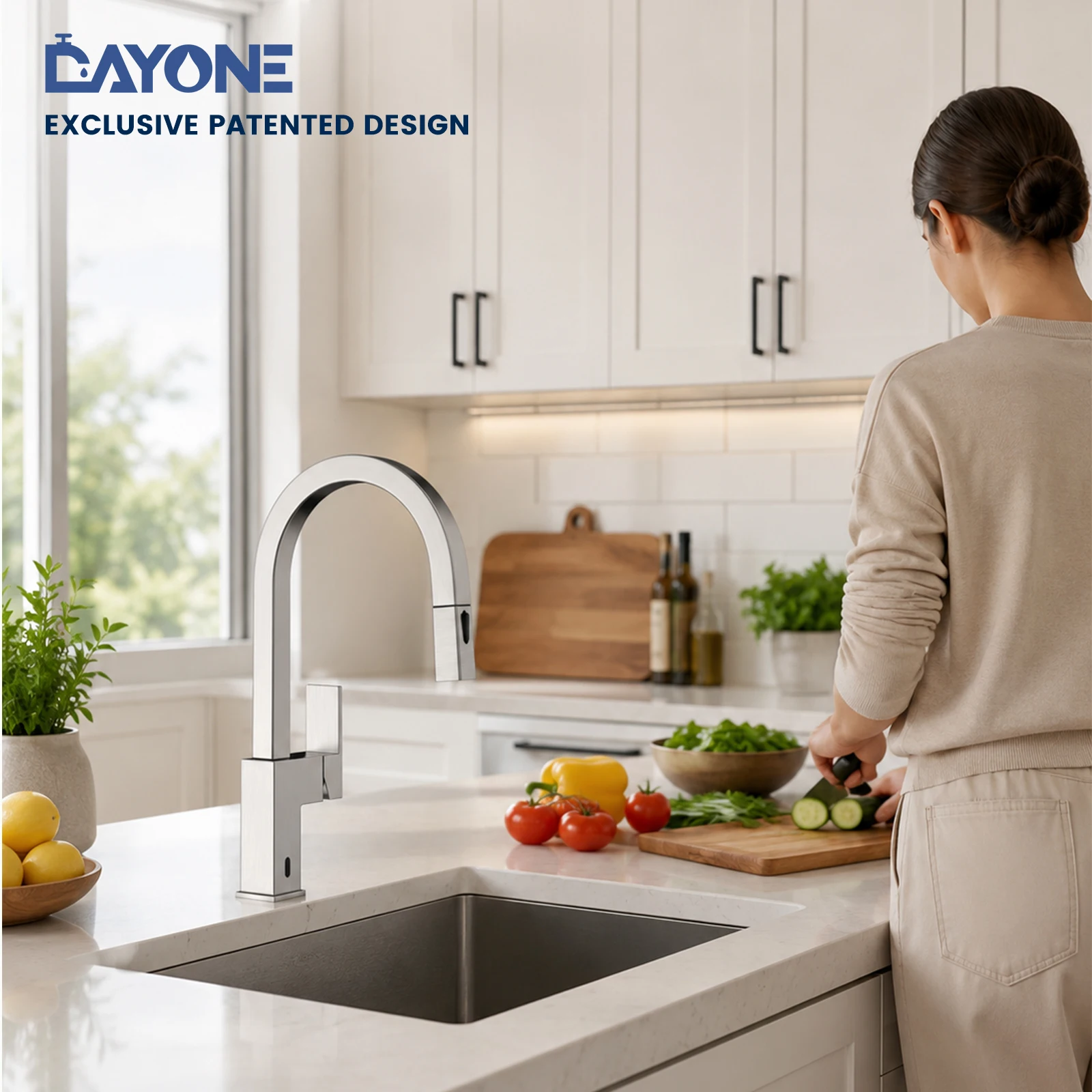 DAYONE aanraakvrije keukenkraa - Touchless Kitchen Faucet Motion Sensor recensie en prijs