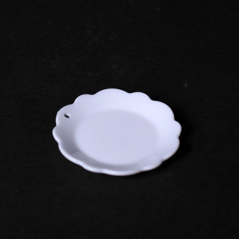 Set De 10 Assiettes Miniatures DIKACA – Blanc – 9 Cm – Maison De Poupée, Cuisine Réaliste
