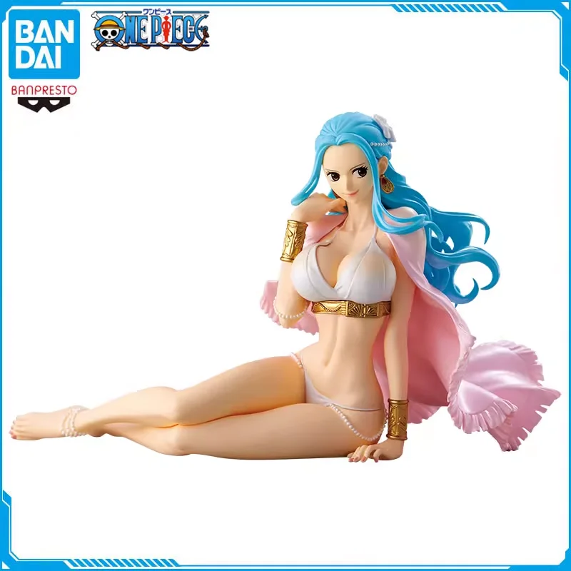 BANDAI Original One Piece Glitter＆Glamours Shing Nenus Nefertari Vivi Anime Action Figure Finished Product Model Toys