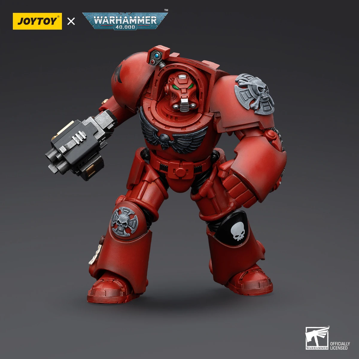 Original JOY TOY Warhammer 40k Action Figure 1/18 Blood Angels Terminator Squad Terminator Model Collect Desk Decor Toy Gift