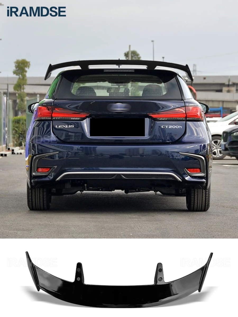 

Автомобильный спойлер для Lexus CT200H, черное заднее крыло багажника, тип TE, аксессуары для украшения из АБС-пластика