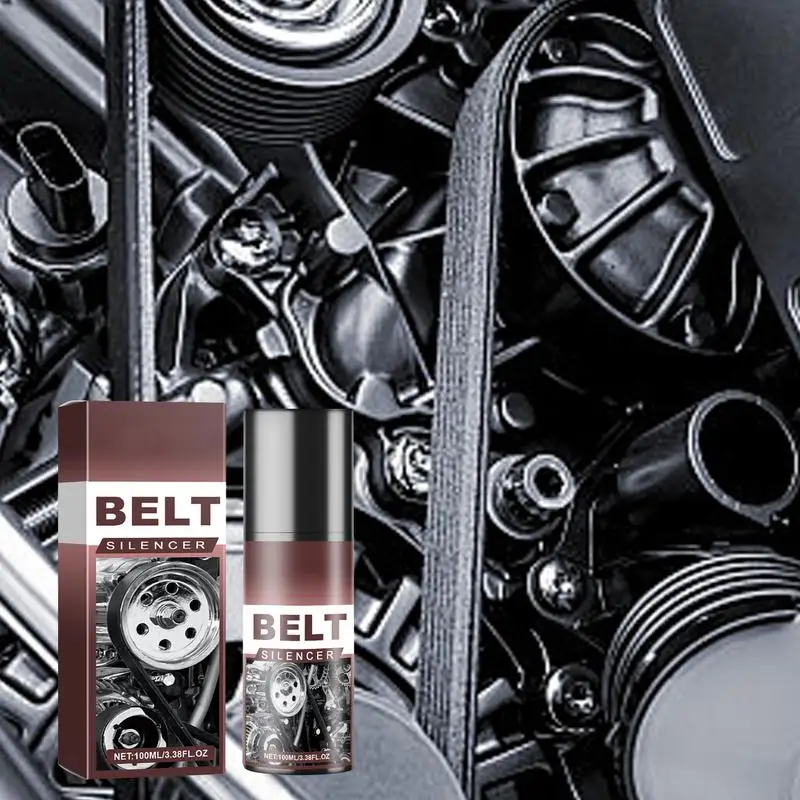 Engine Belt Silencer Auto Engine Maintenance Spray 100ml Car Belt Noise Spray Lubrication Silencer Spray Car Engine Maintenance