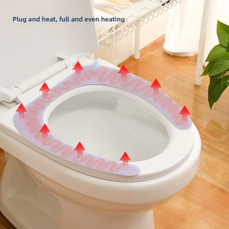 Winter Household Heating Toilet Seat Paste Waterproof Toilet Seat Is Soft
