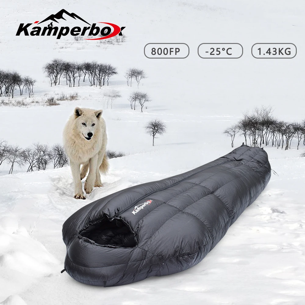 Kamperbox Śpiwory zimowe Śpiwory kempingowe Śpiwory zimowe Outdoor Ultralekkie śpiwory Sprzęt kempingowy