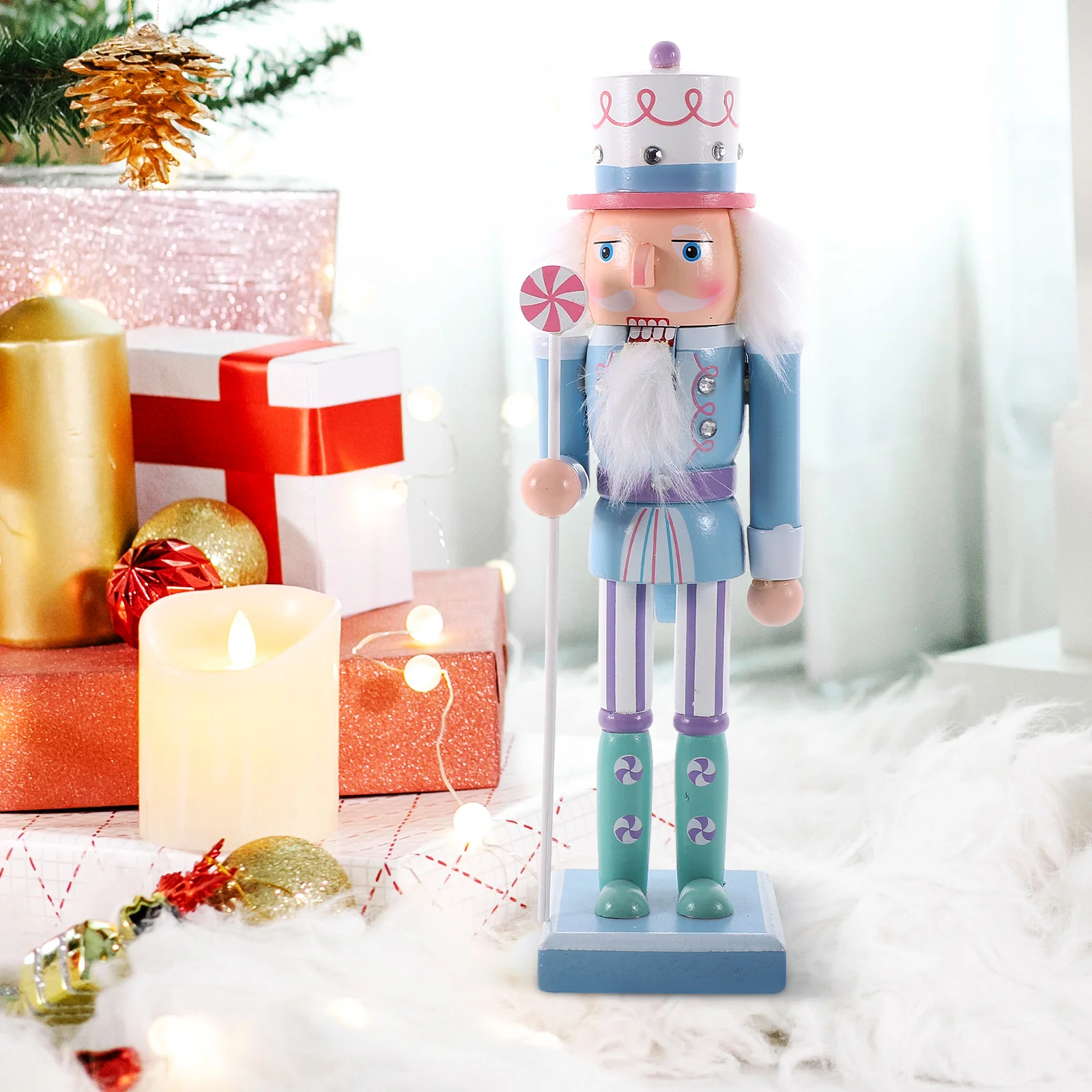 

Nutcracker Christmas Decor Soldier Ornament Holiday Figure Party Favor Gift Xmas Decoration Festive Home Display Collection