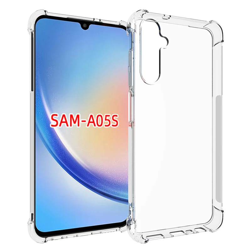 For Samsung Galaxy A05S 4G A057F Case Air Cushion Shockproof Airbag Silicone Soft Back Cover Clear Case for Samsung A05S A057M