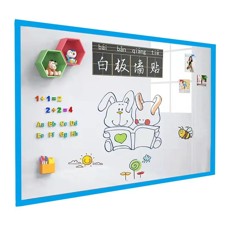 Magnetic Soft White Board Wall Sticker Magnets Blackboard Display Board Children's Graffiti Painting Sticker JJ1626