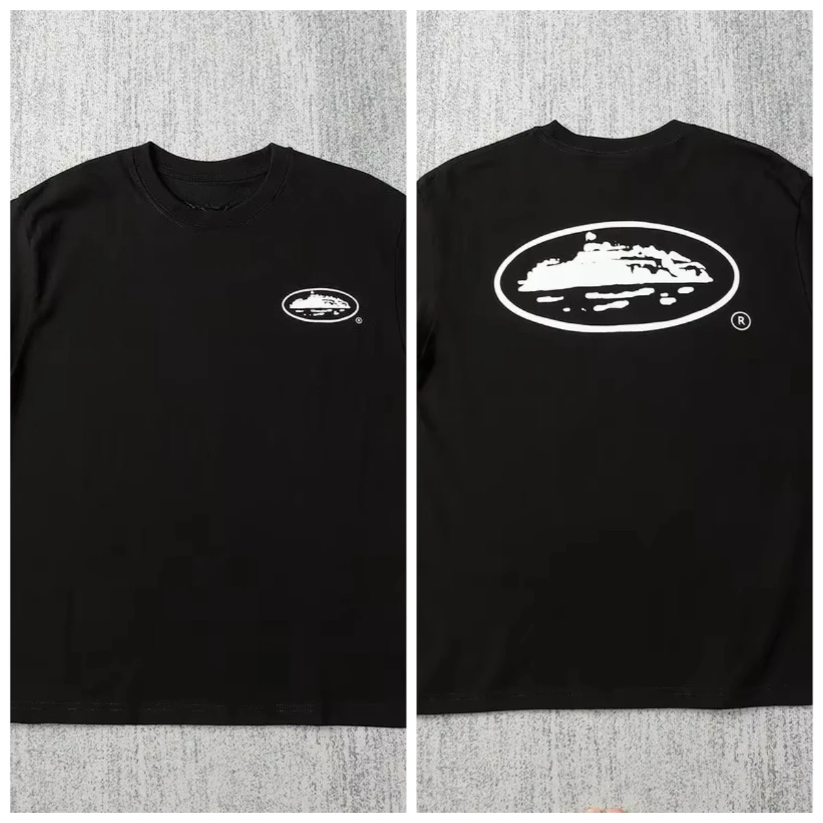 2026 Summer New Style Small Boat Print Short-Sleeved T-Shirt Loose Round Neck Short Sleeve Casual Fashion Brand