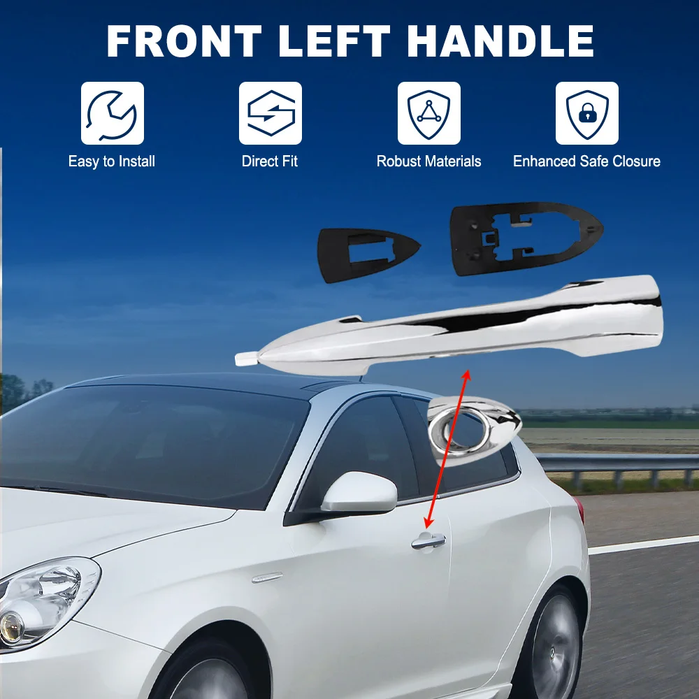 

Car Exterior Door Handle Front Left/Right 156088218 56099956 For Alfa Romeo Mito 2008-2018 Giulietta Lancia Chrysler Ypsilon MK3