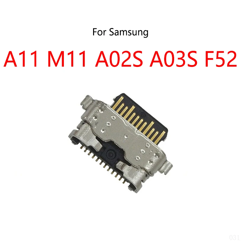 10PCS/Lot For Samsung Galaxy A11 A115F M11 M115F A02S 025F A03S 037F Type-C USB Charging Dock Charge Socket Port Jack Connector