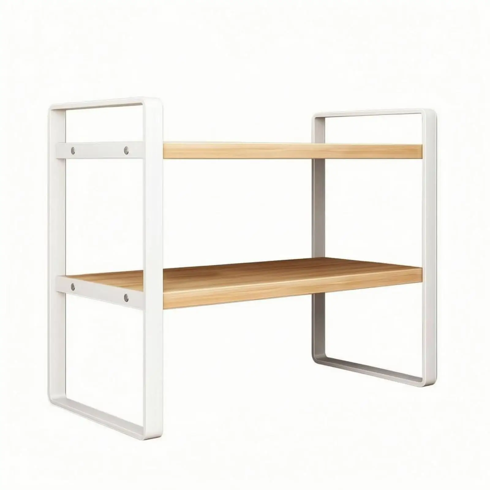 Wooden Shelves Display Rack Desktop Shelf Organizer for Desk Books Storage Solution in Office Dormitory